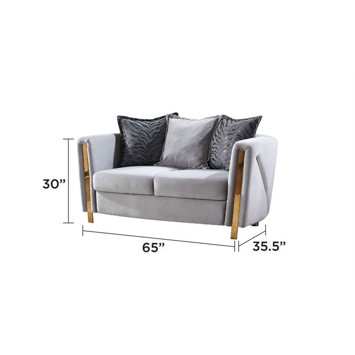 CHANELLE - Velvet Luxury Sofa Set