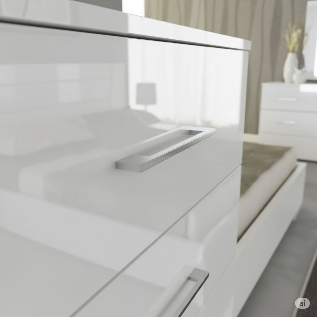 Fiona High Gloss Bedroom Set