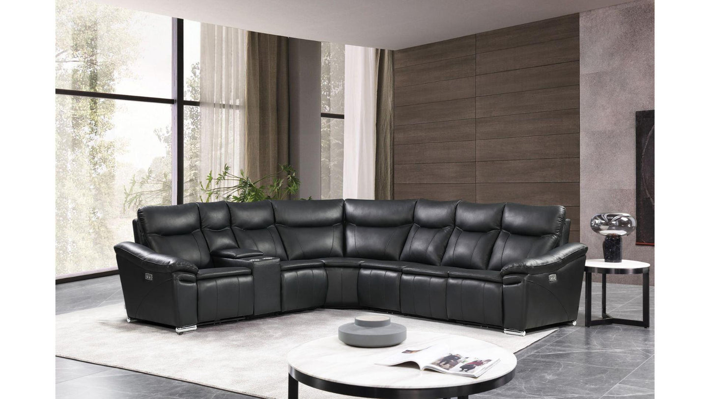 Eliana Luxury Leather Recliner Sectional