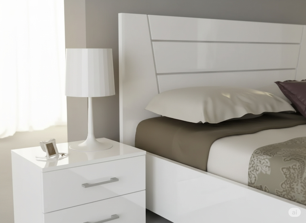 Fiona High Gloss Bedroom Set