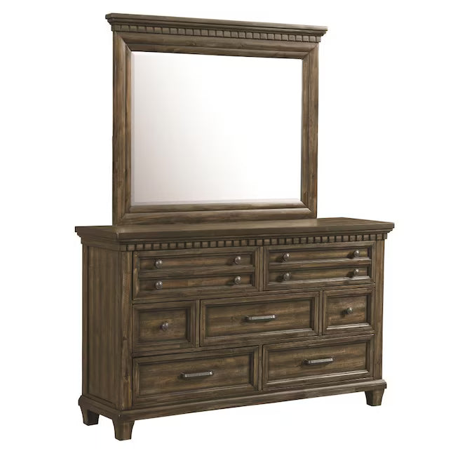 Smoky Brown Platform Storage Bedroom Set