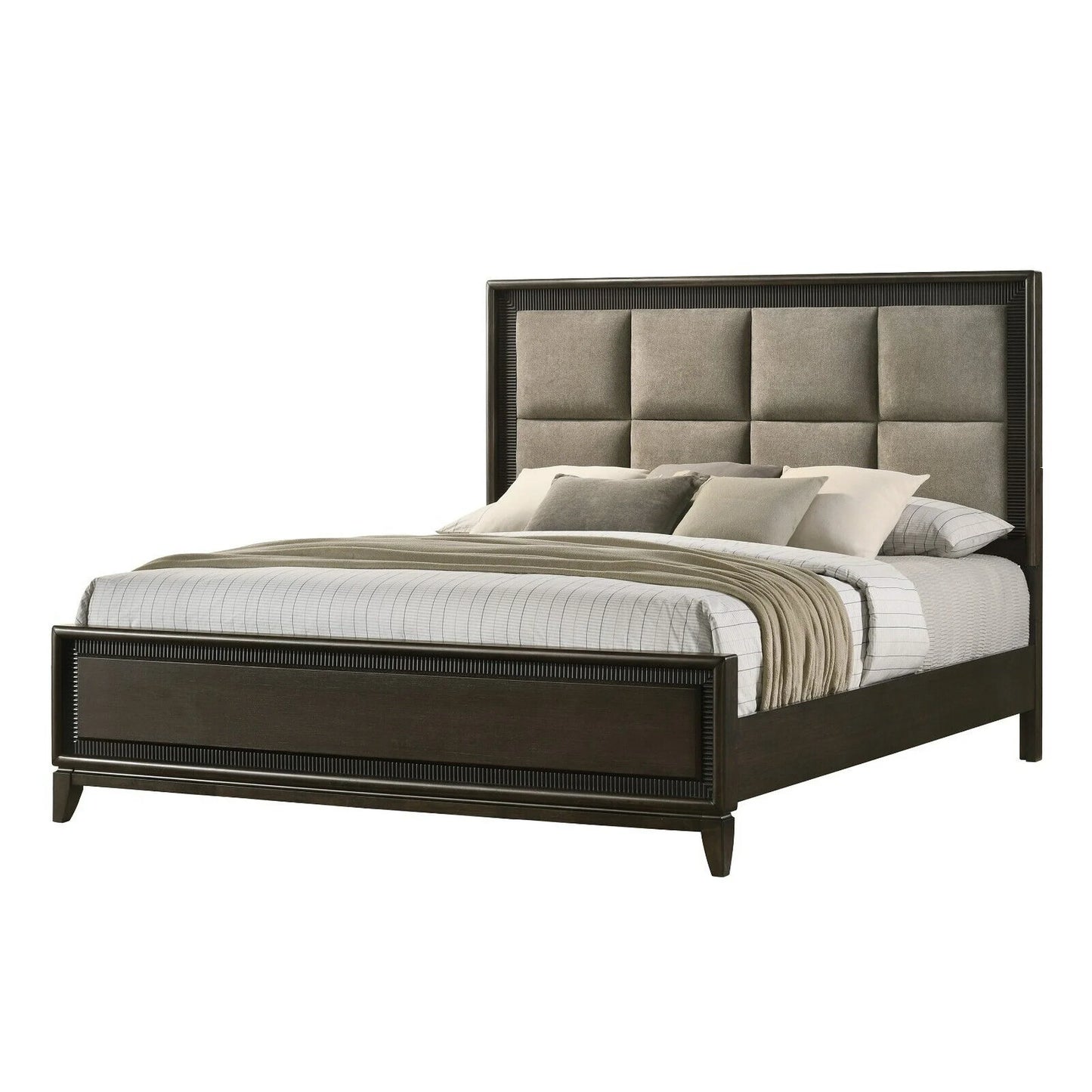 Lunara Brown Wooden Bedroom Set