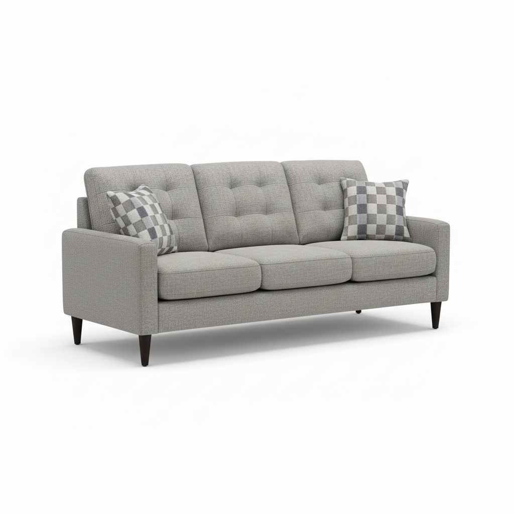 Rebel Gravel Custom Sofa - 4326