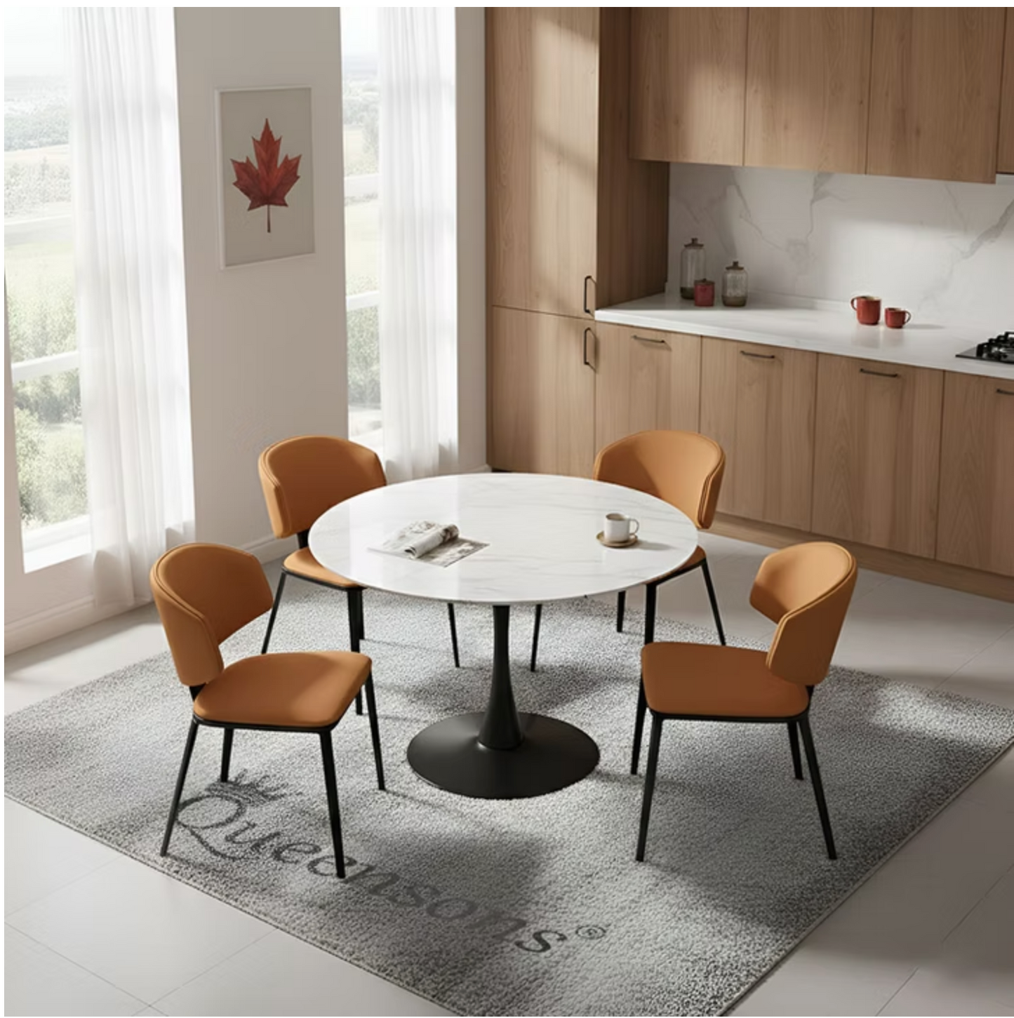 Loomie Round Dining Table Set