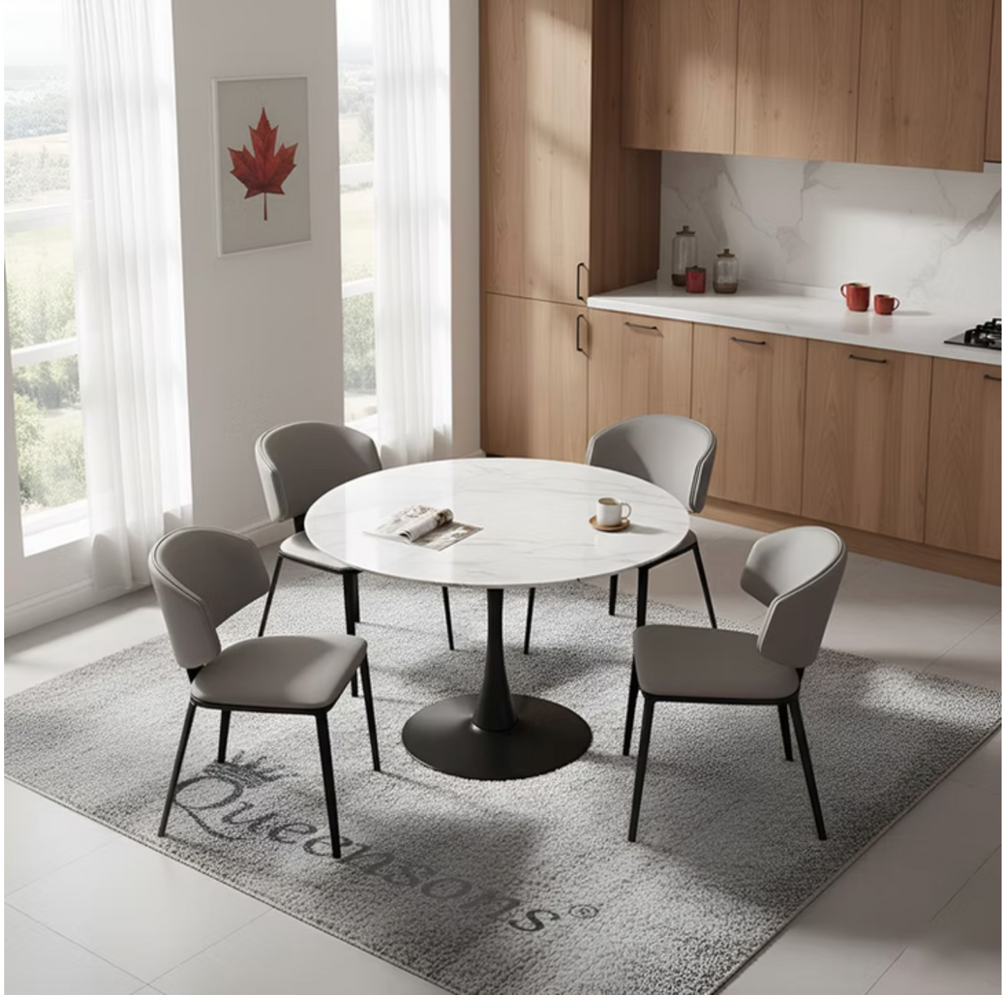 Loomie Round Dining Table Set