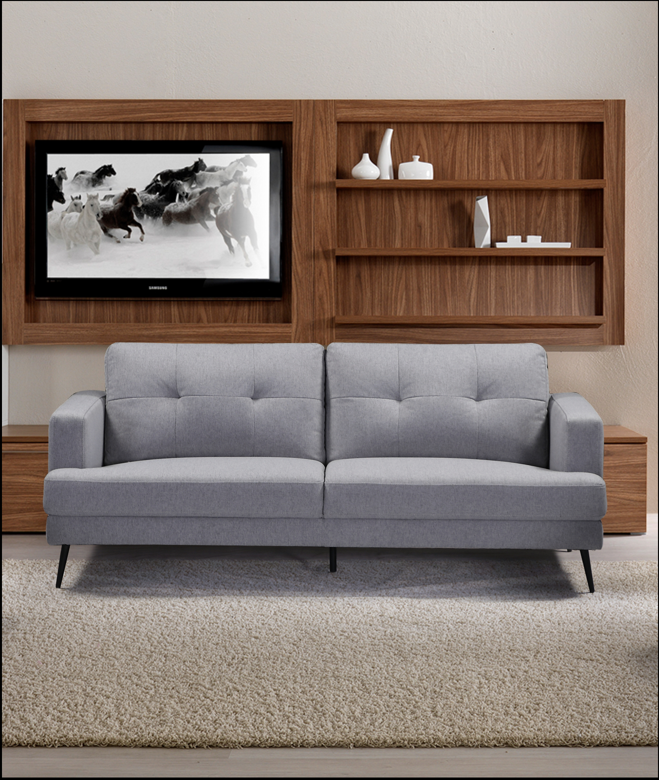Avery Mid-Century Sofa Set