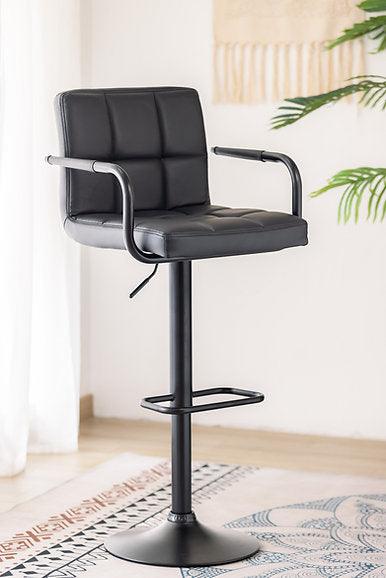 Grey & Black PU Upholstered Bar Stools - ST-7705-7706