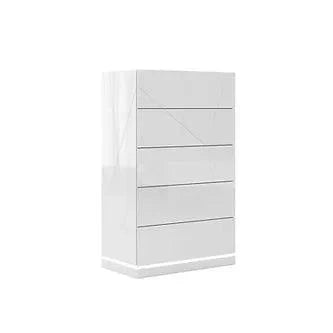 Taylor High Gloss White Lacquer Bedroom Set