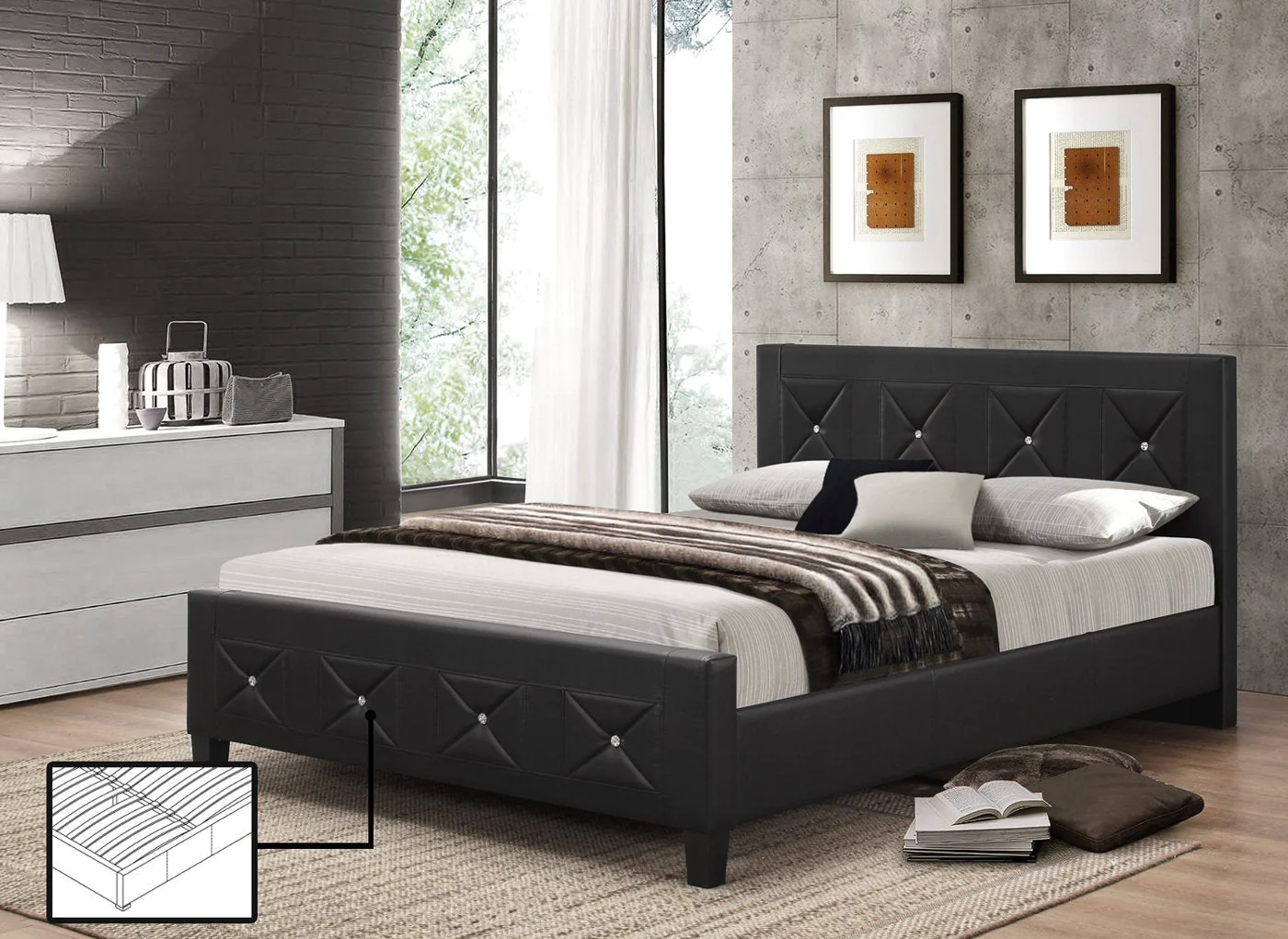 Rita Queen Bed With Free Mattress