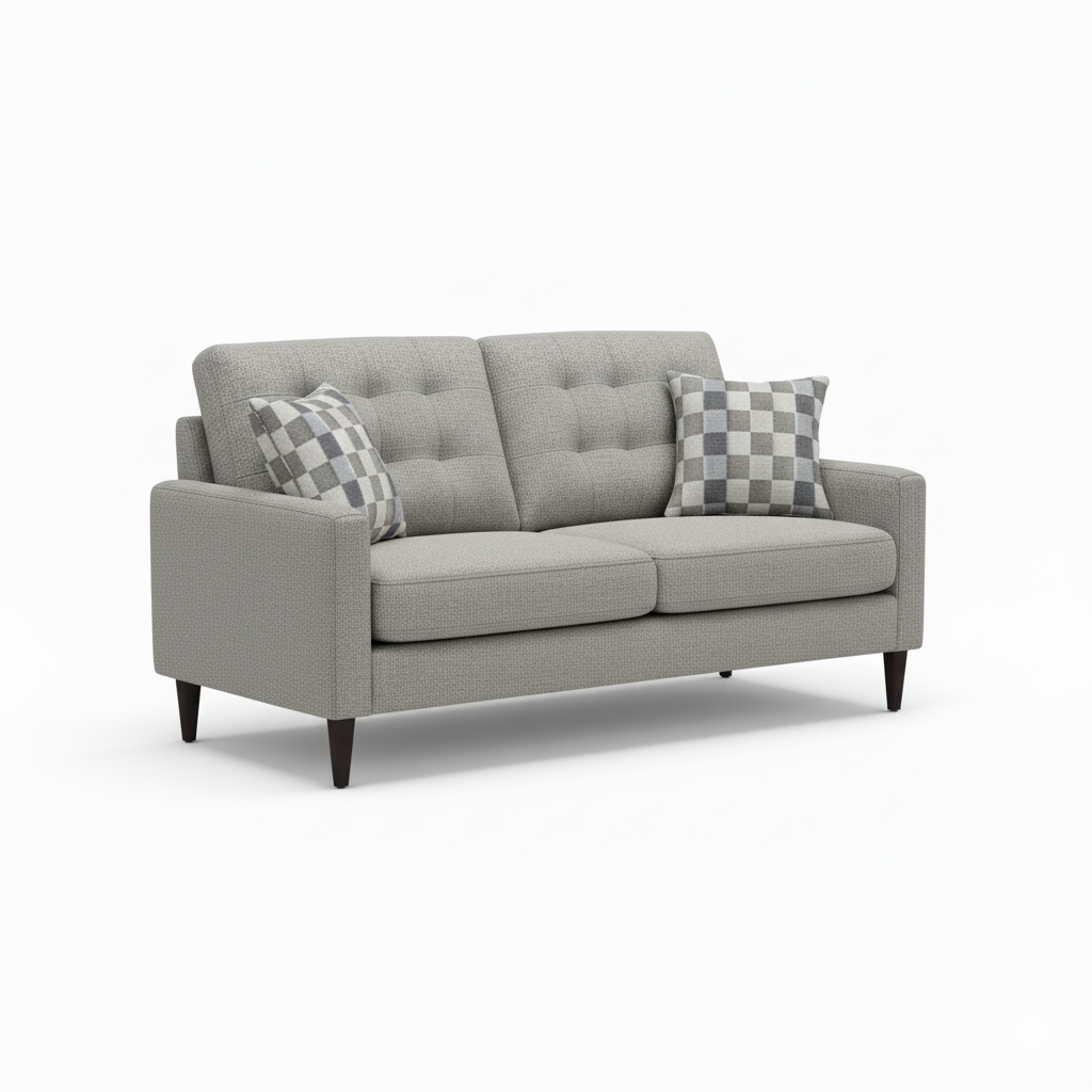 Rebel Gravel Custom Loveseat - 4326