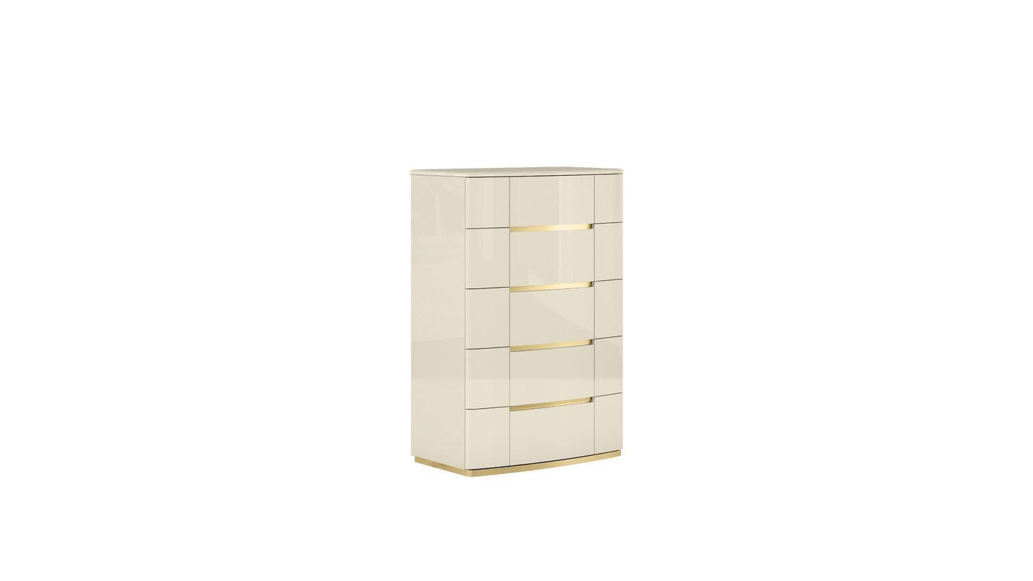 Sienna Beige Lacquer - Bedroom Set