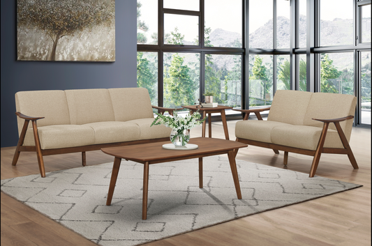 Damala Mid-Century - 2PC Sofa Set