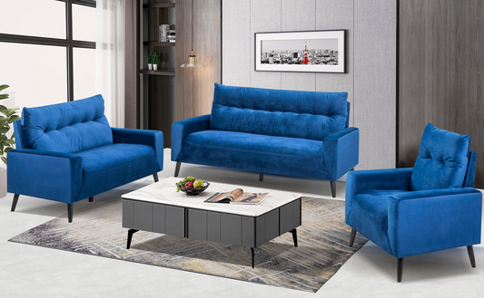 Veronica Modern Velvet Sofa Set